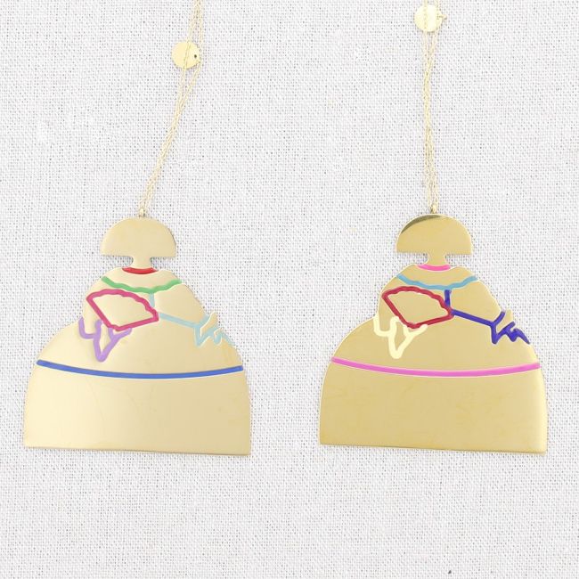 MENINA STEEL ENAMEL LONG NECKLACE