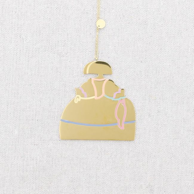 MENINA STEEL ENAMEL LONG NECKLACE