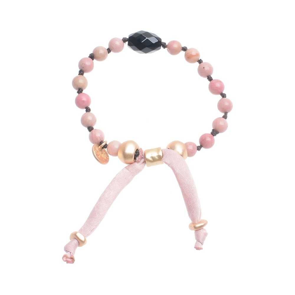 MACRAMÉ BRACELET WITH CULTURED PEARLS STONES