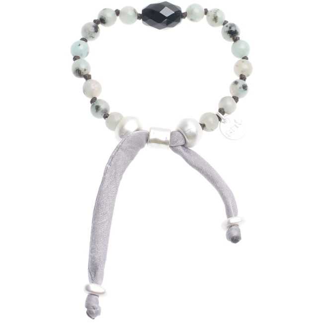 MACRAMÉ BRACELET WITH CULTURED PEARLS STONES