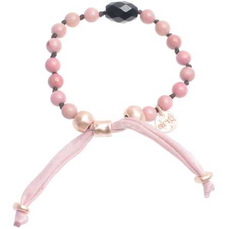 MACRAMÉ BRACELET WITH CULTURED PEARLS STONES