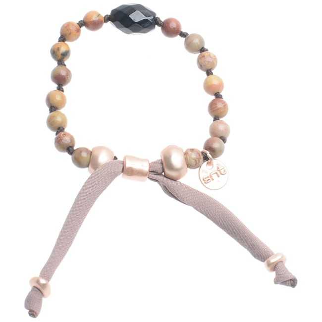 MACRAMÉ BRACELET WITH CULTURED PEARLS STONES