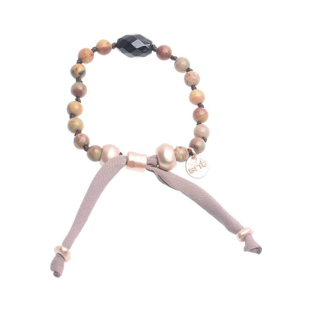 MACRAMÉ BRACELET WITH CULTURED PEARLS STONES