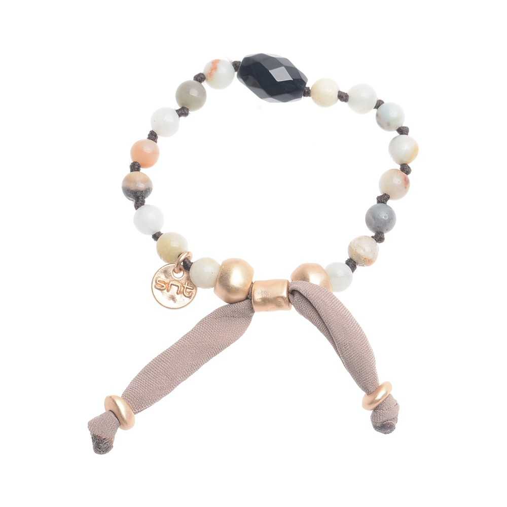 MACRAMÉ BRACELET WITH CULTURED PEARLS STONES