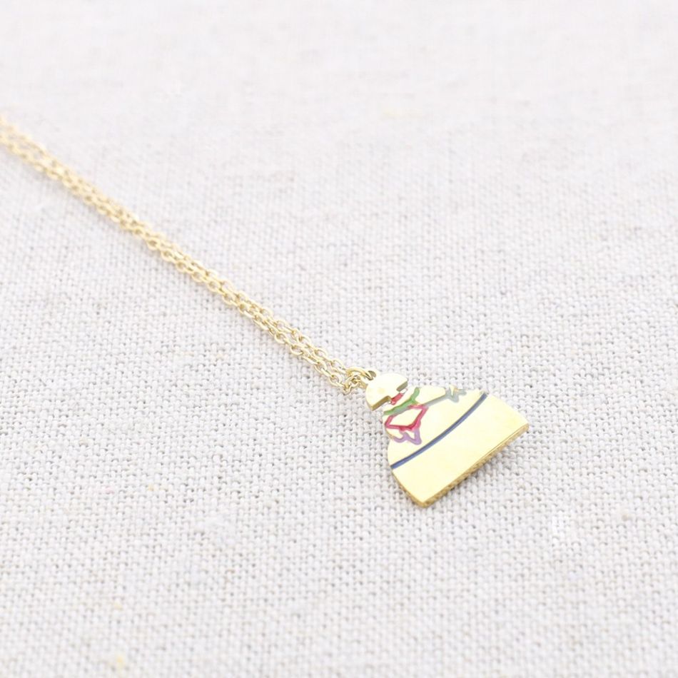 MENINA STEEL ENAMEL SHORT NECKLACE