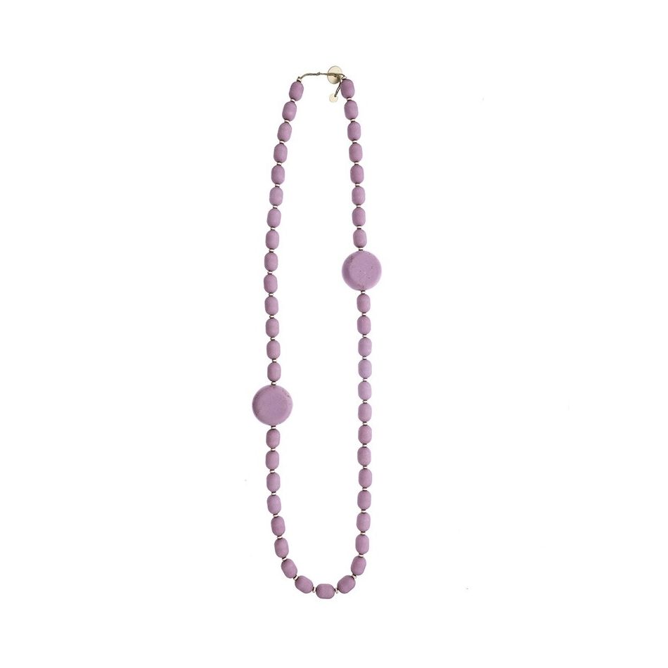 LONG NECKLACE WITH RESIN BEADS