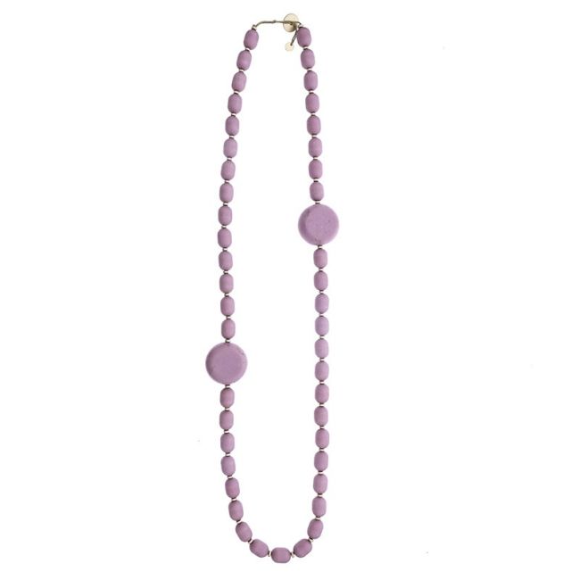 LONG NECKLACE WITH RESIN BEADS