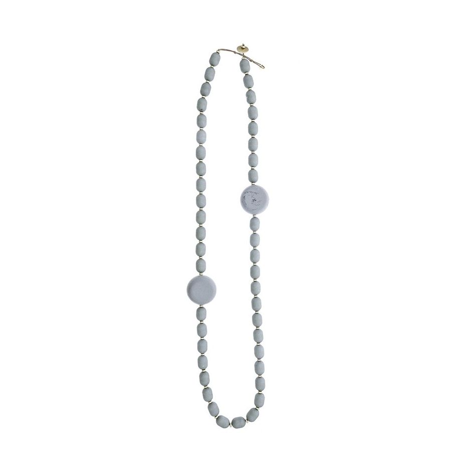 COLLAR LARGO CUENTAS RESINA