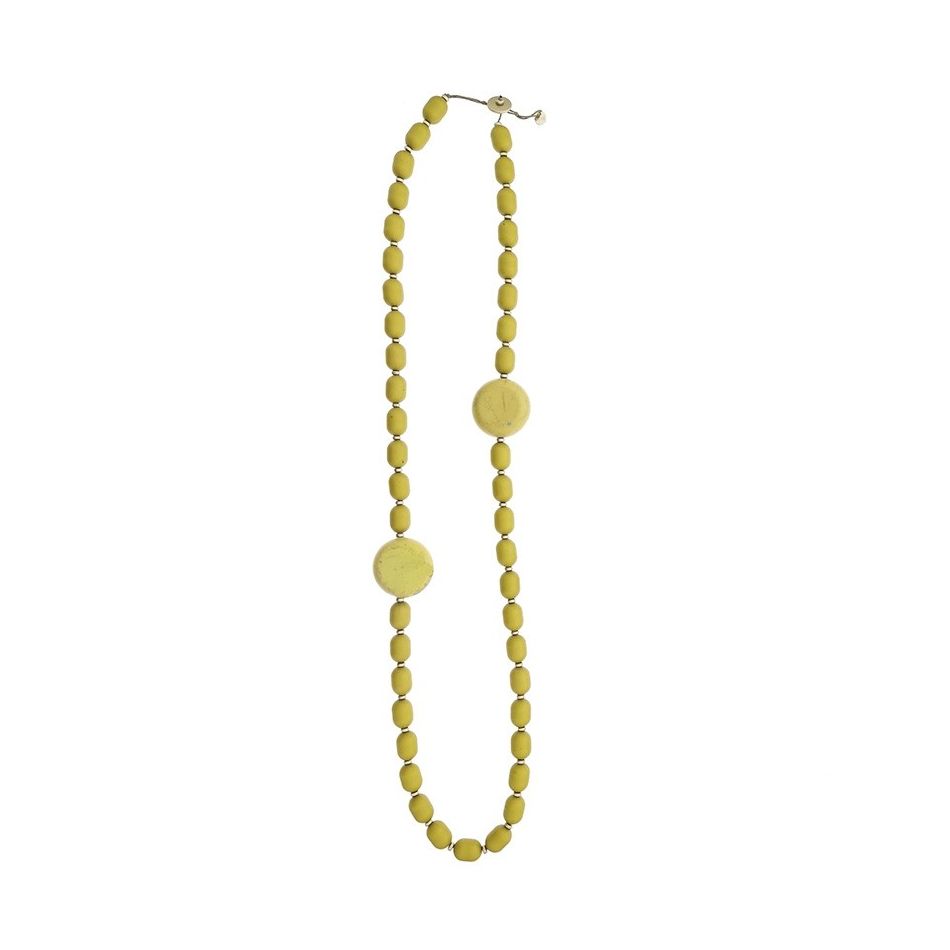 COLLAR LARGO CUENTAS RESINA
