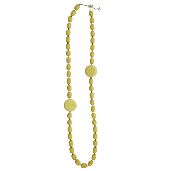LONG NECKLACE WITH RESIN BEADS