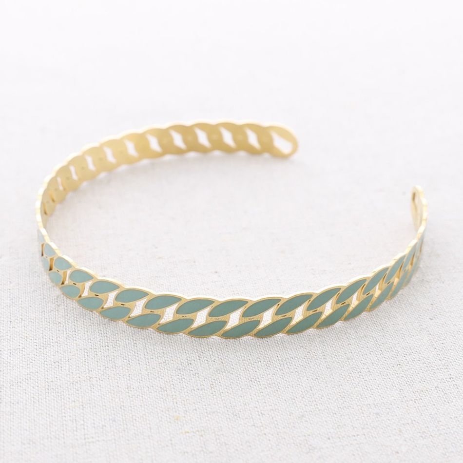 ADJUSTABLE ENAMEL LINKED STEEL CHOKER