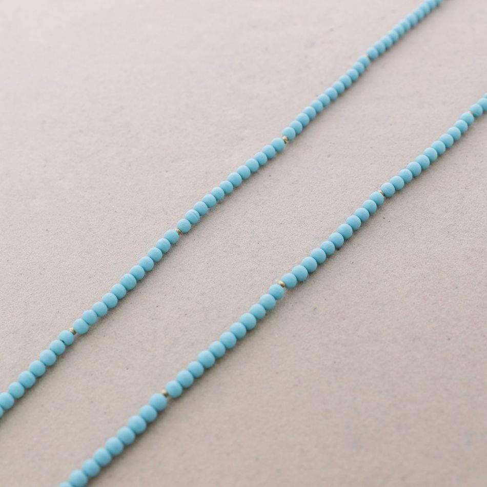 COLLAR LARGO BOLAS NUDOS 1.5M*4MM