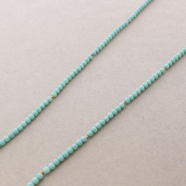 COLLAR LARGO BOLAS NUDOS 1.5M*4MM