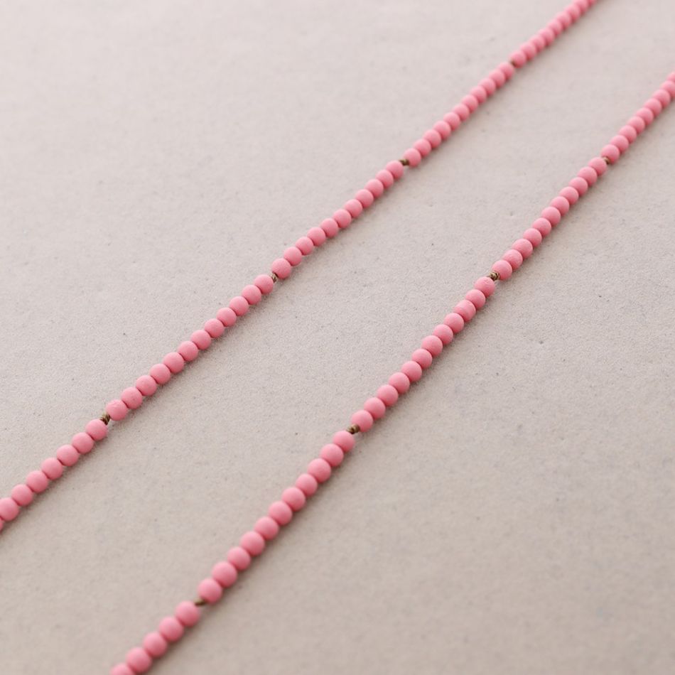 COLLAR LARGO BOLAS NUDOS 1.5M*4MM