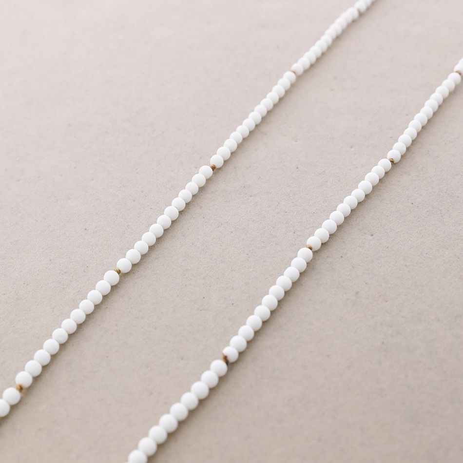 COLLAR LARGO BOLAS NUDOS 1.5M*4MM