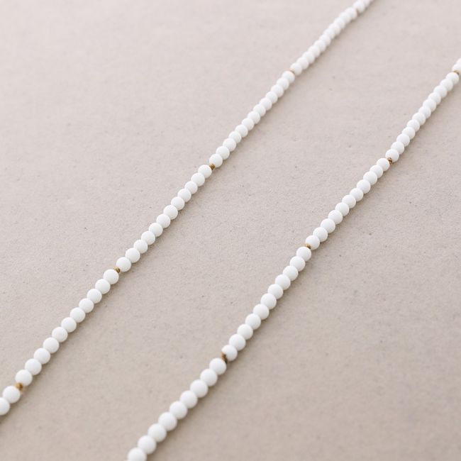 COLLAR LARGO BOLAS NUDOS 1.5M*4MM