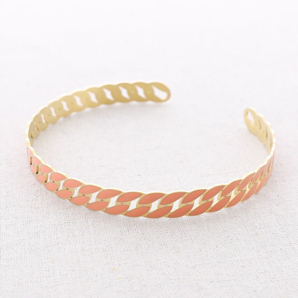 ADJUSTABLE ENAMEL LINKED STEEL CHOKER