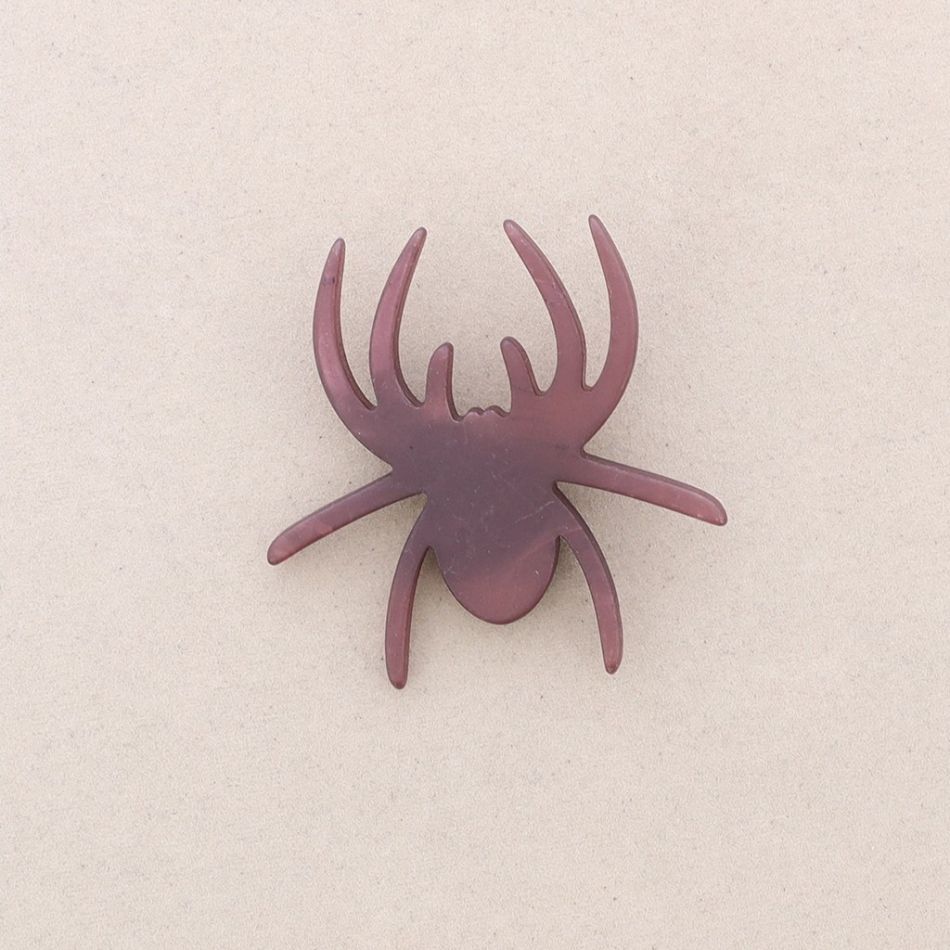 RESIN SPIDER BROOCH