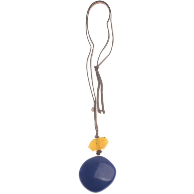 DOUBLE RESIN PENDANT LONG NECKLACE 2