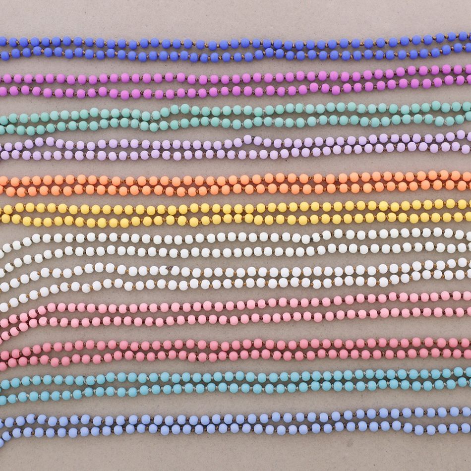 COLLAR LARGO BOLAS NUDOS 1.5M*6MM
