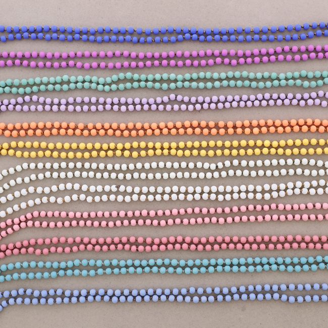 LONG NECKLACE BALLS KNOTS 1.5M*6MM
