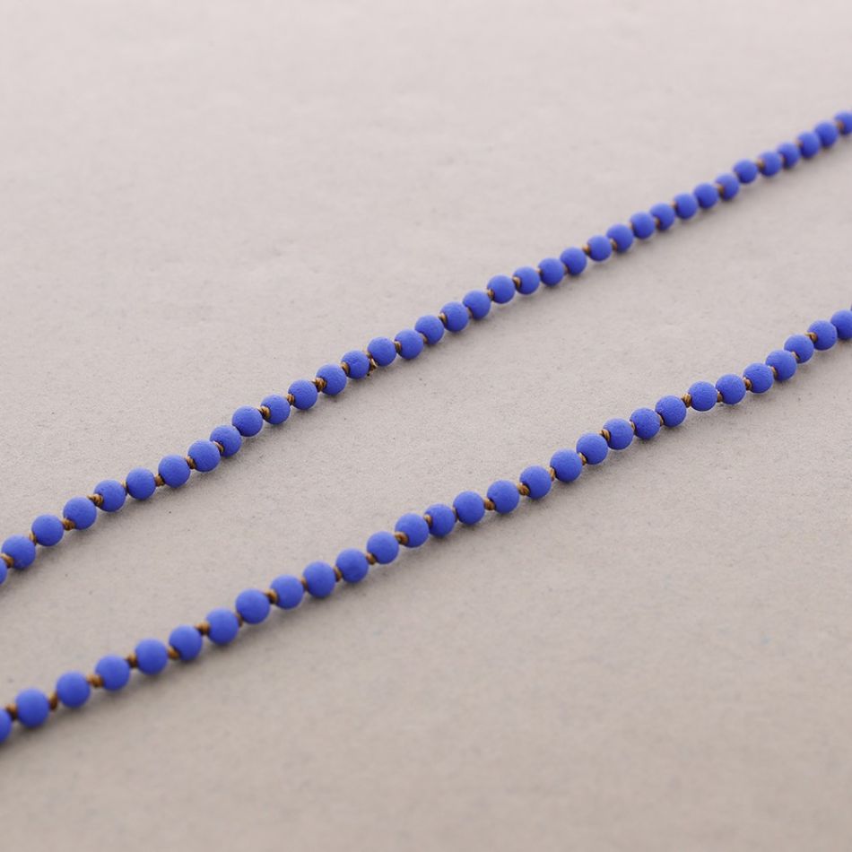 LONG NECKLACE BALLS KNOTS 1.5M*6MM