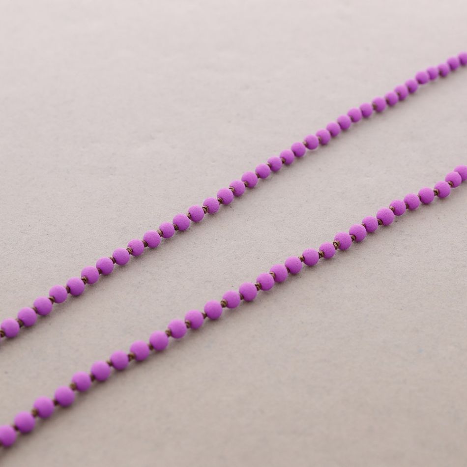 COLLAR LARGO BOLAS NUDOS 1.5M*6MM