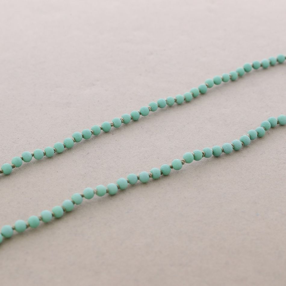 COLLAR LARGO BOLAS NUDOS 1.5M*6MM