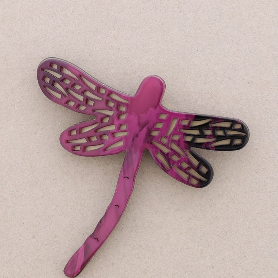 BROCHE LIBÉLULA CALADA RESINA