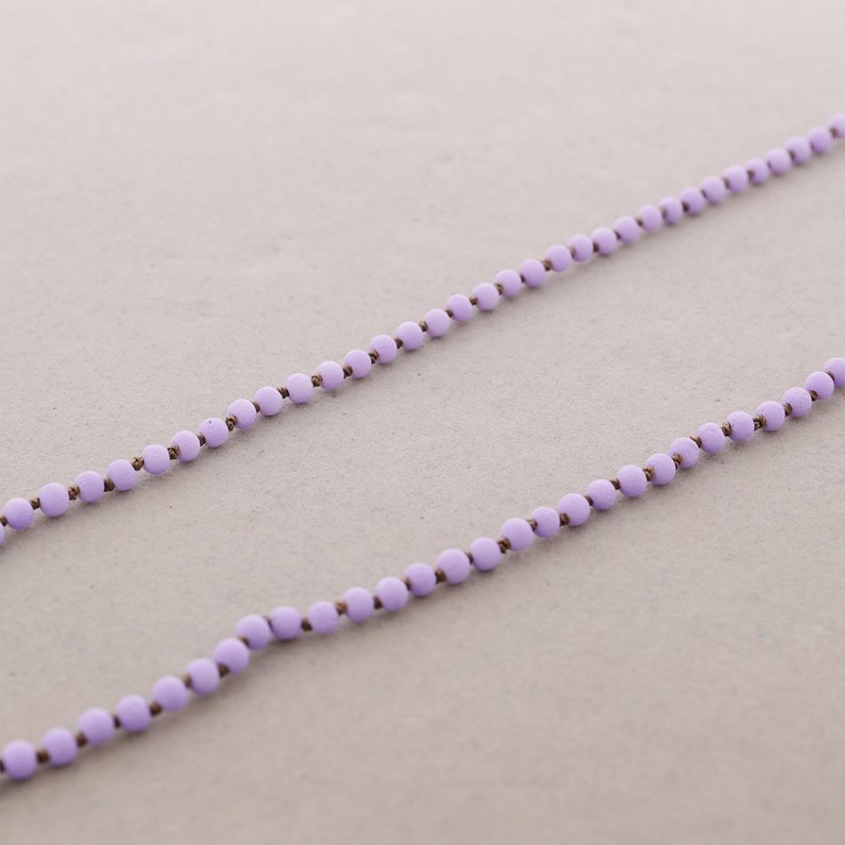 COLLAR LARGO BOLAS NUDOS 1.5M*6MM