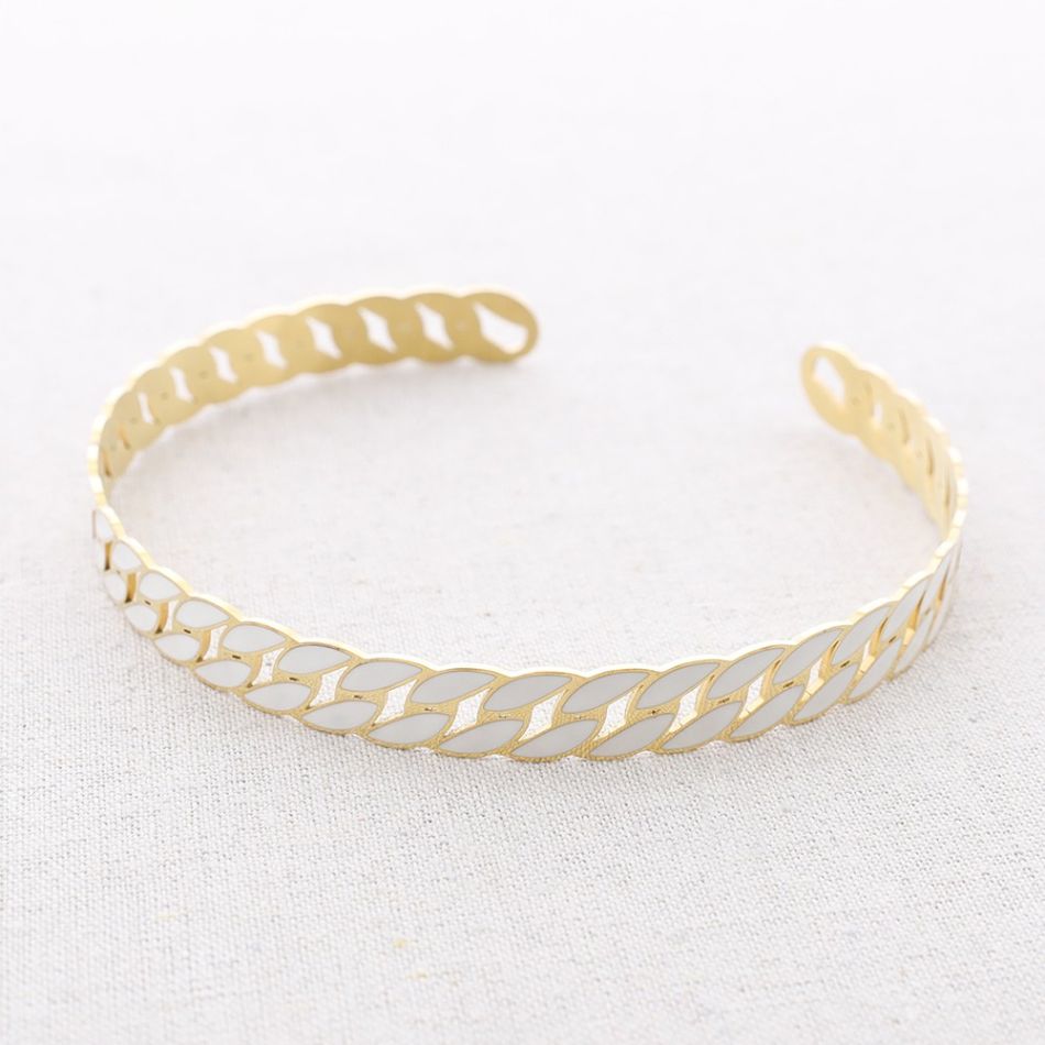 ADJUSTABLE ENAMEL LINKED STEEL CHOKER