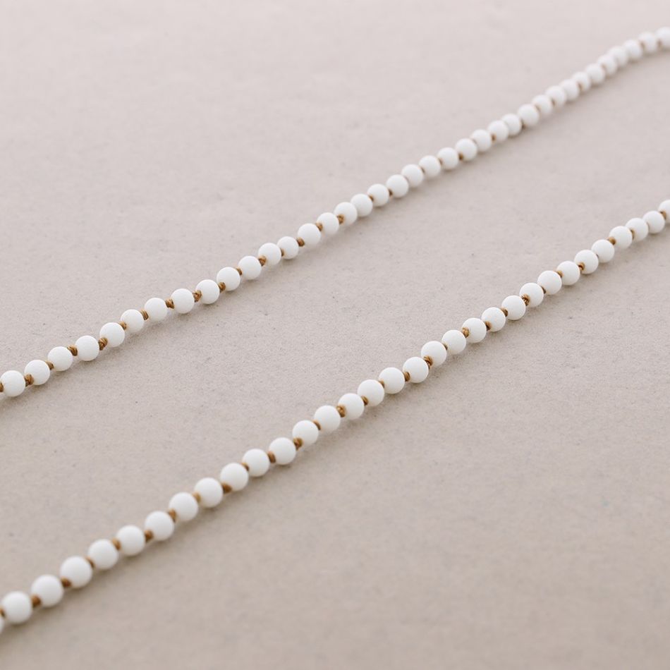 LONG NECKLACE BALLS KNOTS 1.5M*6MM