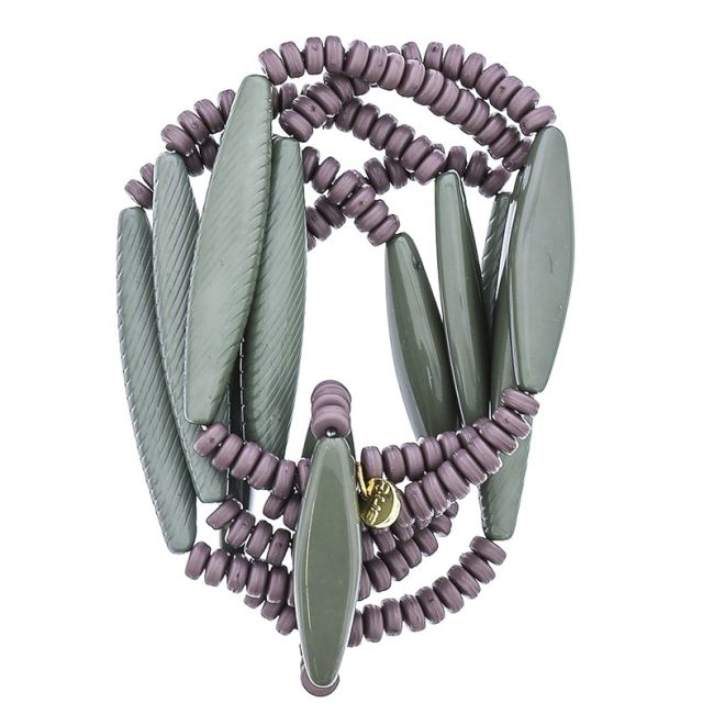 5 STRIPS RESIN BEADS BRACELET