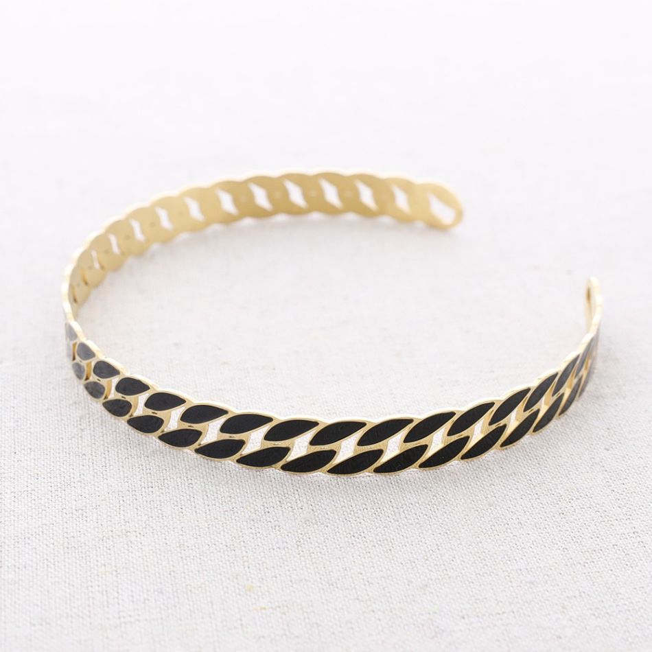 ADJUSTABLE ENAMEL LINKED STEEL CHOKER