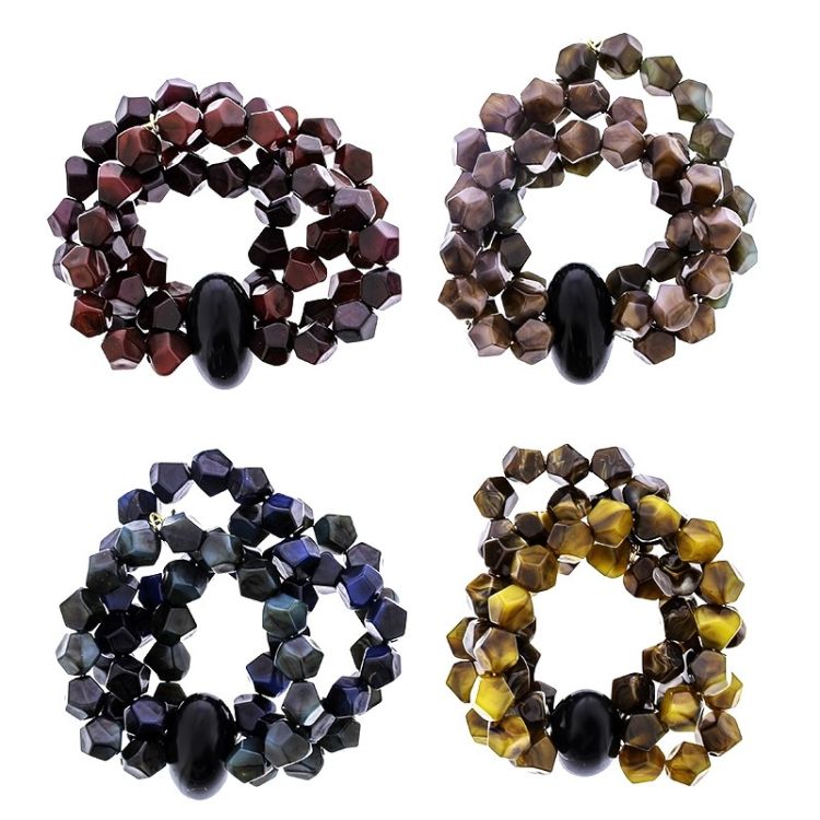 ELASTIC BRACELET WITH RESIN BEADS 2