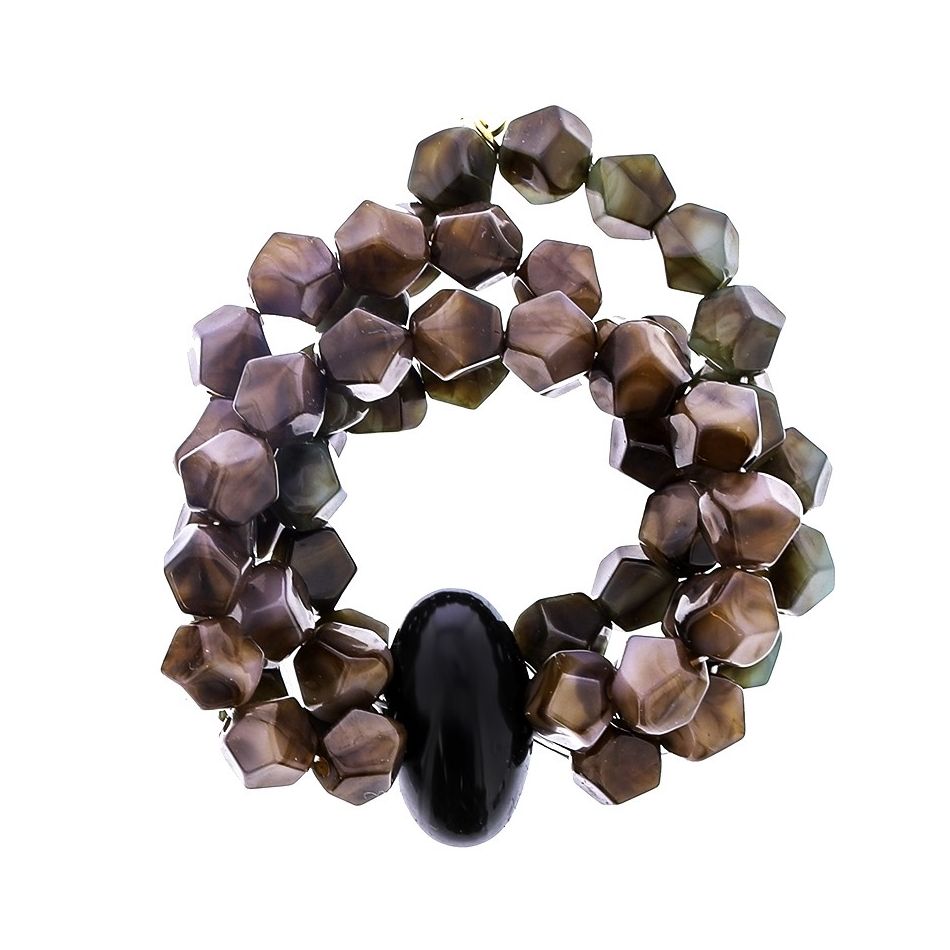 ELASTIC BRACELET WITH RESIN BEADS