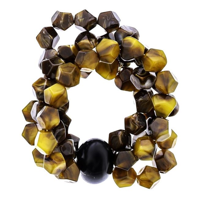 ELASTIC BRACELET WITH RESIN BEADS