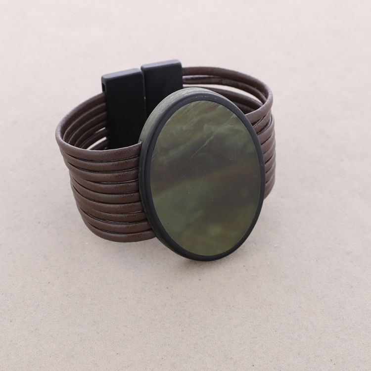 PULSERA IMÁN MEDALLA RESINA 2