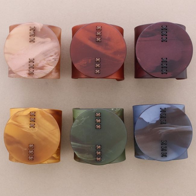 PULSERA FORMA GEOMÉTRICA RESINA
