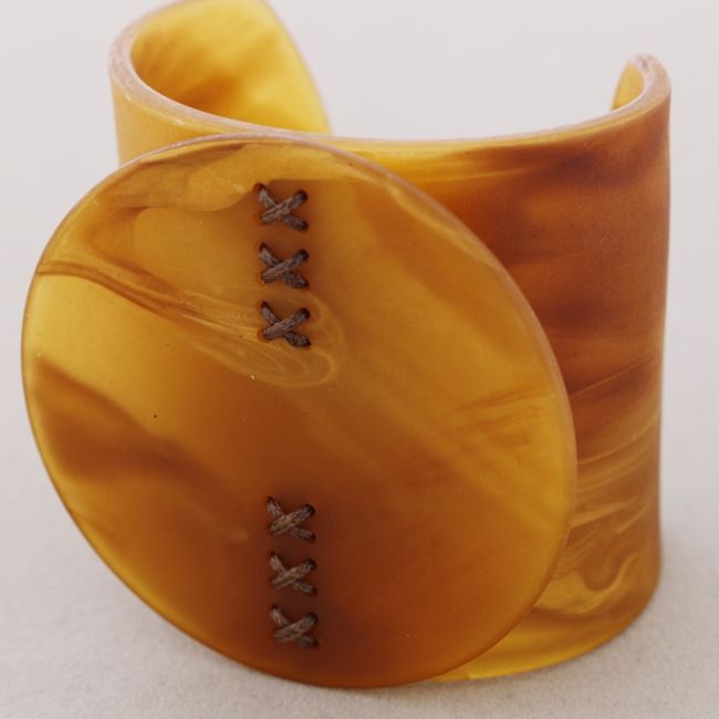 PULSERA FORMA GEOMÉTRICA RESINA