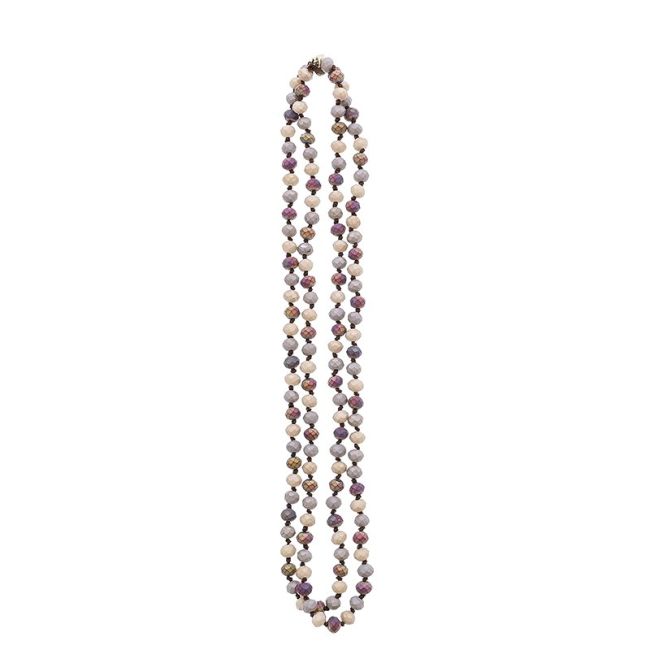 COLLAR LARGO CRISTALES FACETADOS 1.2M*8MM
