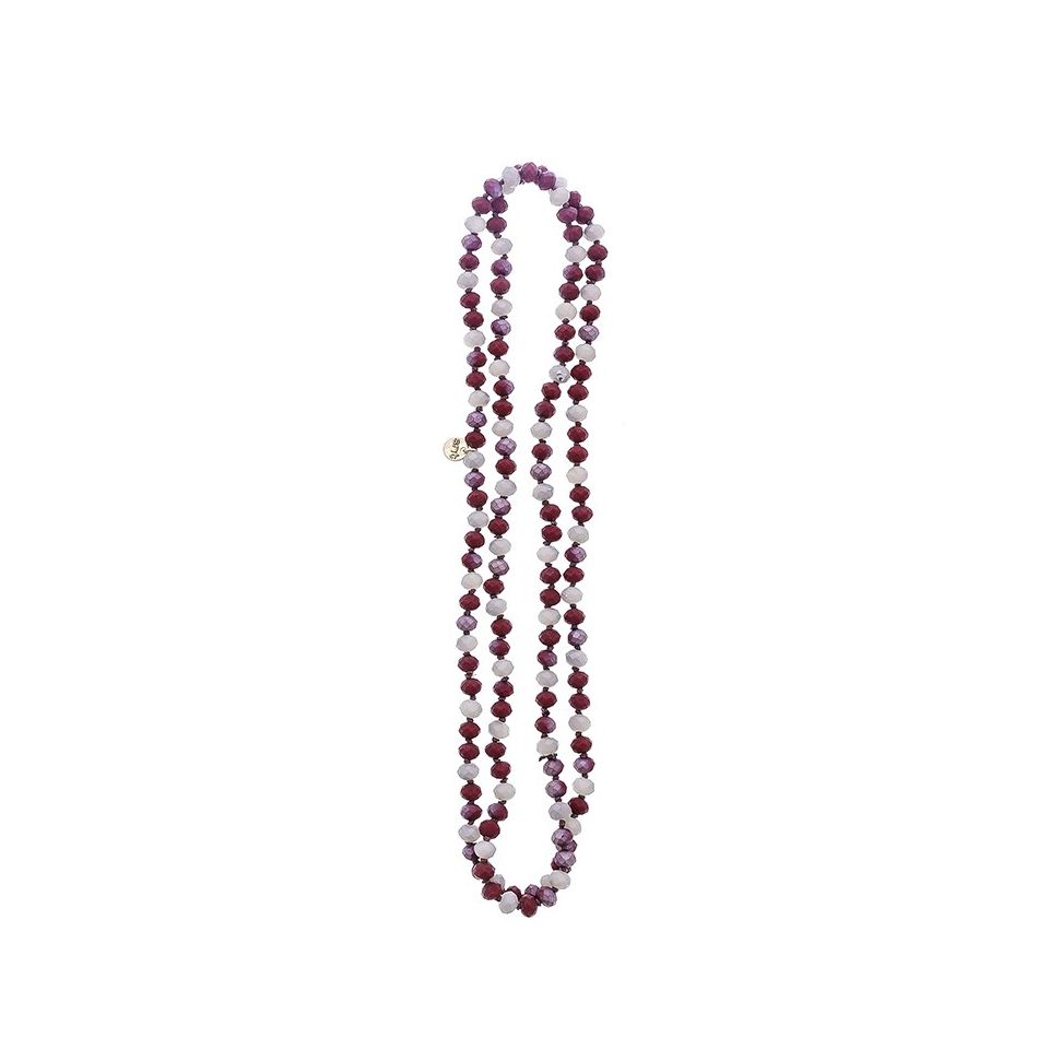 COLLAR LARGO CRISTALES FACETADOS 1.2M*8MM