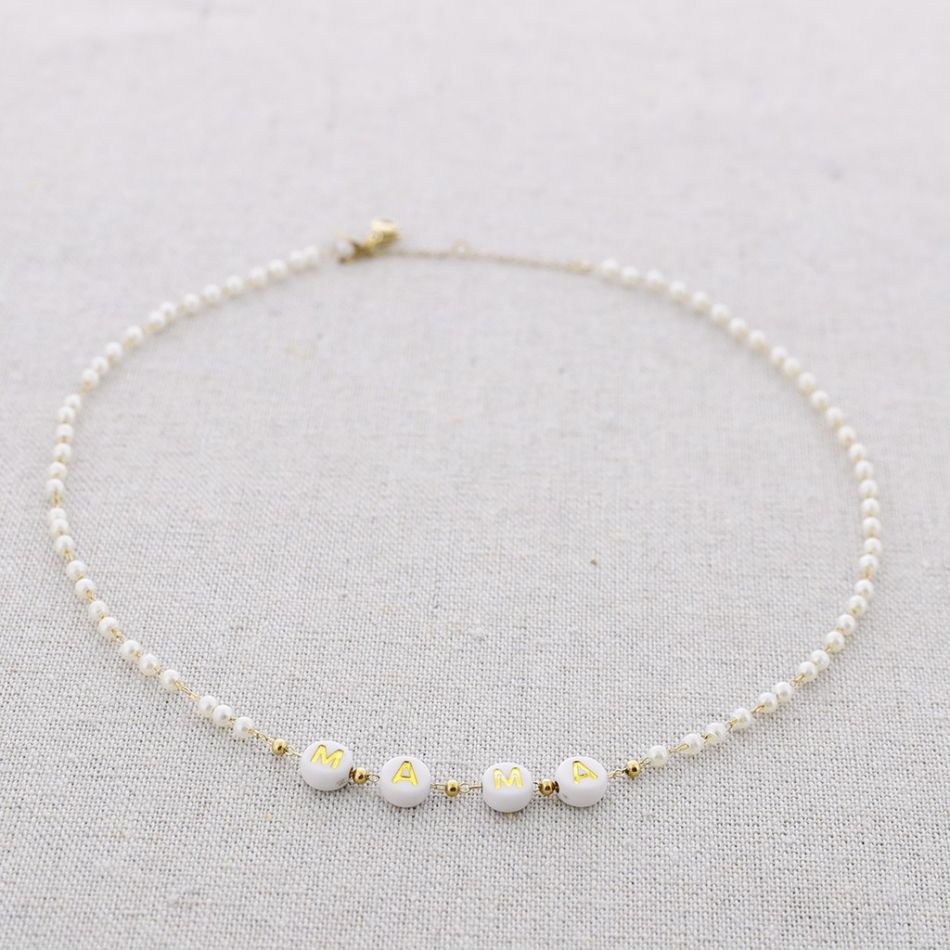 STEEL BALLS MOM SHORT NECKLACE