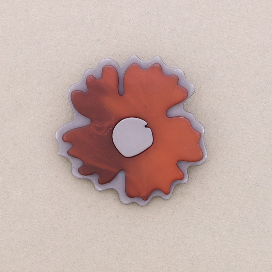 BROCHE FLOR RESINA
