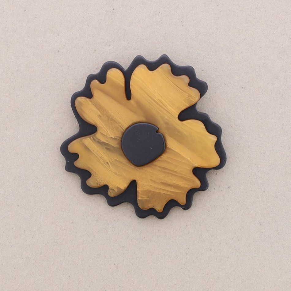 BROCHE FLOR RESINA
