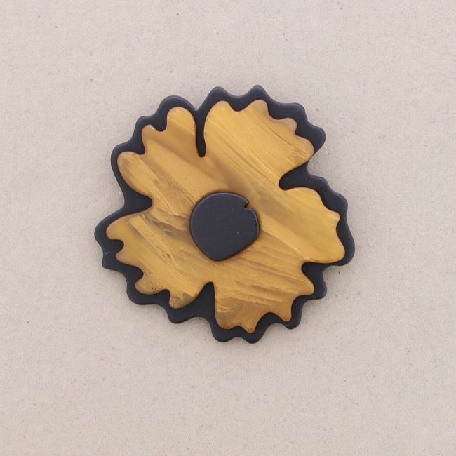 BROCHE FLOR RESINA