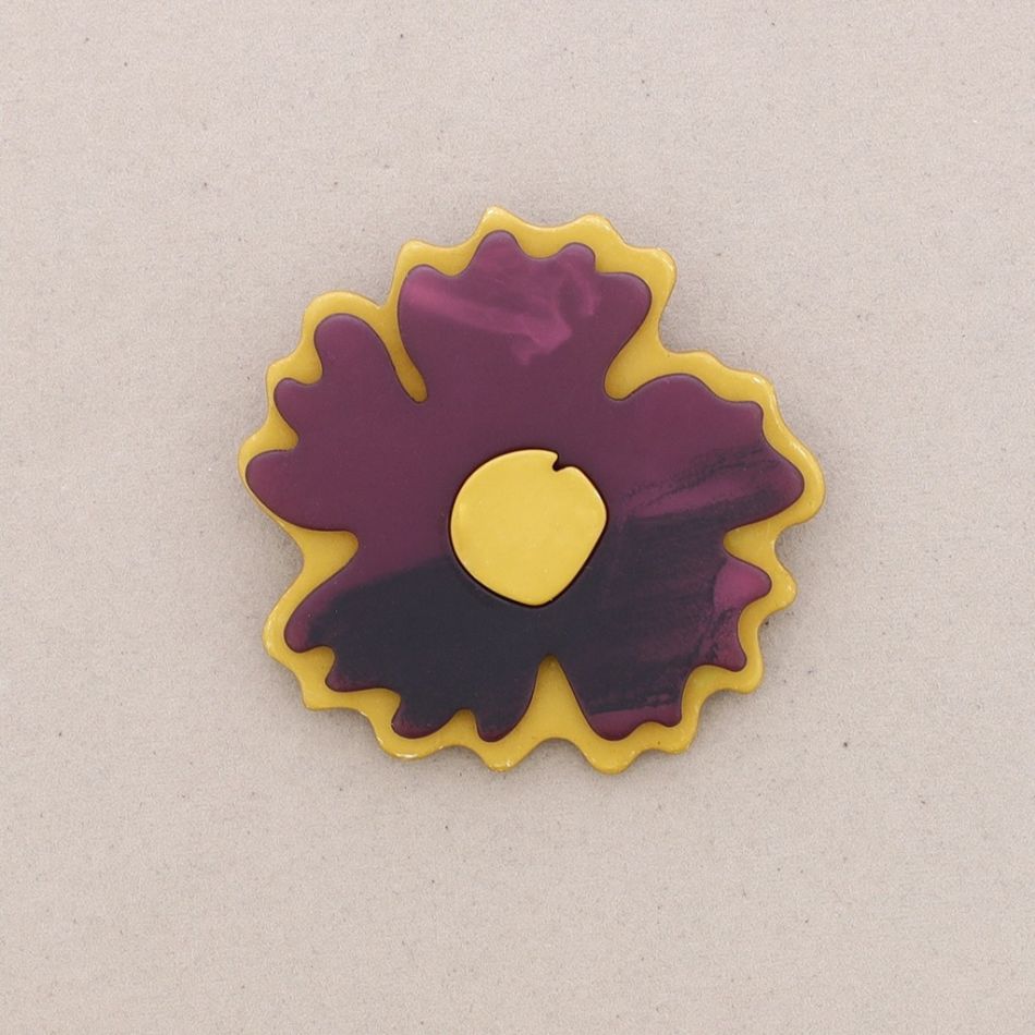BROCHE FLOR RESINA