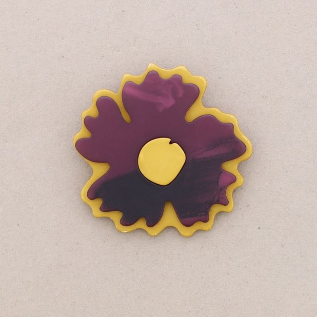 BROCHE FLOR RESINA