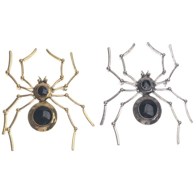 BROCHE ARAÑA METAL ESMALTE