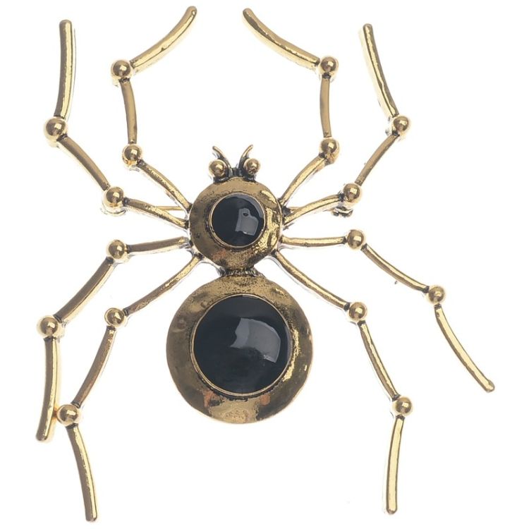 ENAMEL METAL SPIDER BROOCH